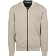 Vest Casa Moda Vest Zip Structure Beige