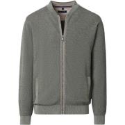 Vest Casa Moda Vest Zip Structure Groen