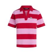 Polo Shirt Korte Mouw Karl Lagerfeld IKON PATCH STRIPE SSLV POL