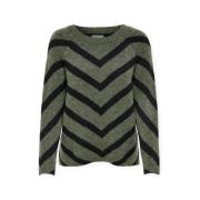 Trui Only Eliza Knit - Lizard/Black