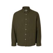 Overhemd Lange Mouw Selected Noos Regnoah Shirt - Forest Green