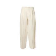 Broek Selected W Barrel Lia Trousers - Birch