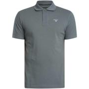 Polo Shirt Korte Mouw Barbour Piqué poloshirt met Schotse ruit