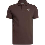 Polo Shirt Korte Mouw Barbour Piqué poloshirt met Schotse ruit