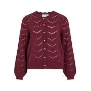 Vest Vila Cardigan Tuli L/S - Fig
