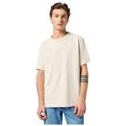 T-shirt Korte Mouw Wrangler 112357430 SOLID TEE-WHITE