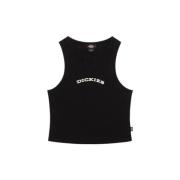 Top Dickies V NECK TOP DK0A8677BLK1-BLACK