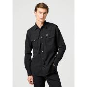 Overhemd Lange Mouw Wrangler 112362377 WESTERN-BLACK RINSE