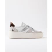 Lage Sneakers Date W431-CP-VC-WD PLATFORM VINTAGE-WHITE LEOPARD