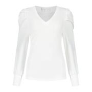 T-Shirt Lange Mouw Helena Hart Top Yara L.m Transfer Wit 7485
