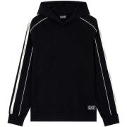 Trainingsjack Ea7 Emporio Armani Logo Series Tape Overhead Hoodie Blac...