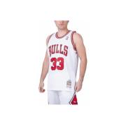 T-shirt Korte Mouw Mitchell And Ness Chicago Bulls Nba Home