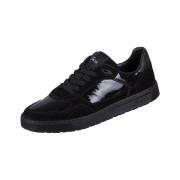 Lage Sneakers Sioux Tedroso Schwarz Velour Napplack