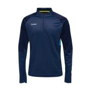 Muts hummel Huel tech ove half zip sweatshirt blauw -
