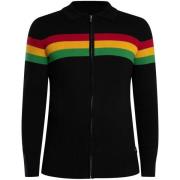 Vest Trojan Colour Block Polo met lange mouwen en rits