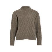 Trui Vila Relli Highneck Knit - Falcon