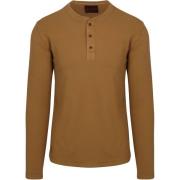 Trui Superdry Trui Henley Waffle Washed Antraciet