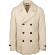 Mantel Suitable Coat Caban Wol Blend Ecru