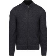 Trui State Of Art Vest Structure Melange Navy