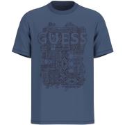 T-shirt Korte Mouw Guess Ss Cn Flock Box Tee