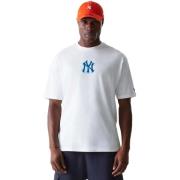 T-shirt Korte Mouw New-Era Mlb World Series Os Tee Neyyan Whi