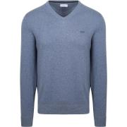 Trui Mcgregor Trui Merino Blend V-Hals Vintage Blauw
