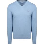 Trui Mcgregor Trui Merino Blend V-Hals Ice Blauw