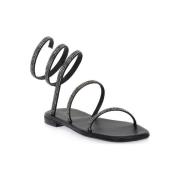 Sandalen S.piero BLACK SOFT SQUARED