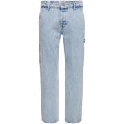 Straight Jeans Only &amp; Sons ONSEDGE STRAIGHT CAR LB 1087TAI DNM NOO...