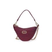 Aktetas La Carrie VIOLET STICH SPOON SHOULDER BAG