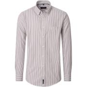 Overhemd Lange Mouw Casa Moda Overhemd Strepen Bruin