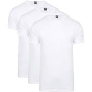 T-shirt Alan Red Giftbox Derby O-Hals T-shirts Wit (3Pack)