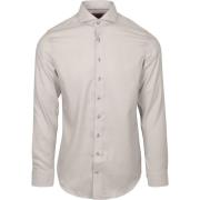 Overhemd Lange Mouw Suitable Overhemd Jacquard Luxe Beige