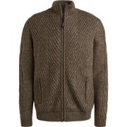 Vest Vanguard Vest Structuur Wol Blend Bruin