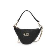Handtas La Carrie BLK STICH SPOON SHOULDER BAG