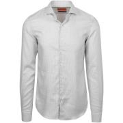 Overhemd Lange Mouw Suitable Overhemd Extra Lange Mouwen Print Taupe