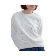 Schoudertas Brava Fabrics Splash Paint Rounded Sweatshirt - Ecru