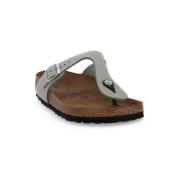 Teenslippers BIRKENSTOCK GIZEH MATCHA NOUBUCK CALZ N