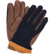 Handschoenen Hestra Handschoen Wool Tricot Leer Navy Chocolate