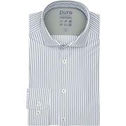 Overhemd Lange Mouw Pure The Functional Shirt Streep Groen