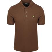 Polo Shirt Korte Mouw Lyle And Scott Polo Plain Bruin