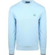 Sweater Fred Perry Sweater Logo Lichtblauw
