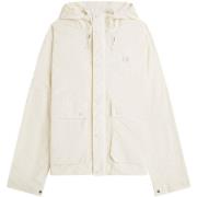 Windjack Fred Perry Cropped Ripstop Parka Ecru