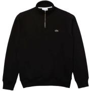 Sweater Lacoste Zip-Up High Neck Interlock Sweatshirt Black