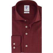 Overhemd Lange Mouw R2 Amsterdam R2 Overhemd Wol Bordeaux