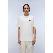 Polo Shirt Korte Mouw Napapijri S-BADGE - NP0A8949-2061 WHITE HERON