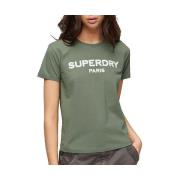 T-shirt Korte Mouw Superdry T-shirt Sport Luxe kaki