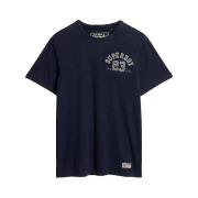 T-shirt Korte Mouw Superdry T-shirt Vintage Athletic bleu marine