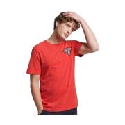 T-shirt Korte Mouw Superdry T-shirt Vintage Americana rouge