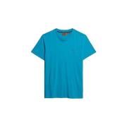 T-shirt Korte Mouw Superdry T-shirt Essential Logo bleu